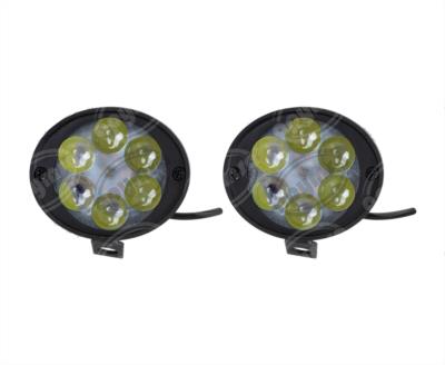 FARO AUXILIAR LED MOTOCICLETA 6 LEDS, LUZ NORMAL Y DESTELLO, 12V (JUEGO 2 PZAS) VENDELL J6041090303 