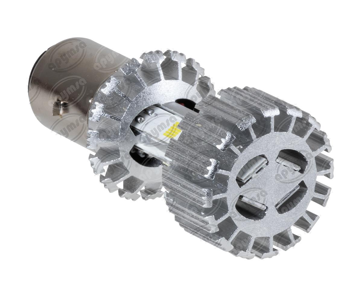 FOCO LED MOTOCICLETA BA20D H/L, GLOW, 6500K, AC/DC 8V-80V VENDELL BA20D-DM4-AC-CSP 