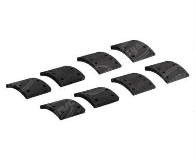 BALATA TRASERA FORMULA 551C NEGRA PARA ZAPATA 4076 VW AMERICAN BRAKEBLOK 4076D 551C 