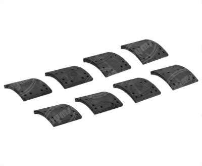 BALATA TRASERA FORMULA 551C NEGRA PARA ZAPATA 4515 AMERICAN BRAKEBLOK 4515D 551C 