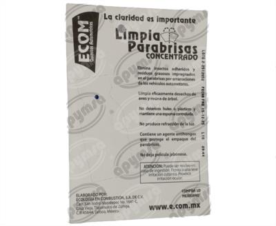 ADITIVO LIMPIAPARABRISAS 30ML ECOM ECO-114 