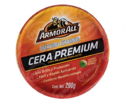 ABRILLANTADOR AUTOMOTRIZ 200ML ARMOR ALL CERA PREMIUM EN PASTA ULTRASHINE ARMOR ALL 18484EX 