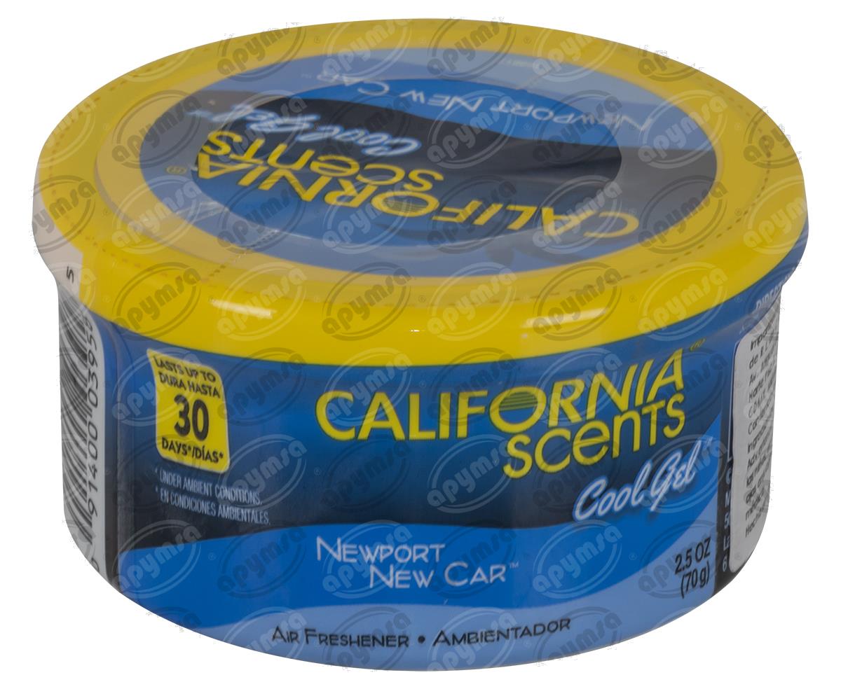 AROMATIZANTE AUTOMOTRIZ COOLGELNEWPORTNEWCARLAT 2.5 OZ CALIFORNIA SCENTS GACC2G022BP1 