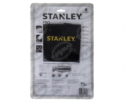 DESARMADOR VARIOS TIPOS PRO PUNTA PLANA Y CRUZ MAGNETICA JUEGO STANLEY 69-170 