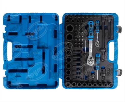 JUEGO DE HERRAMIENTA IMPACTO  1/4" + 1/2"  69 PIEZAS BGS 5255 