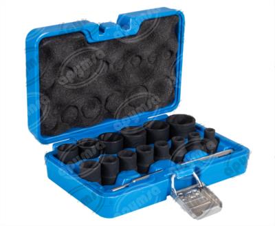 SET DE HERRAMIENTA EXTRACTORES EN ESPIRAL 1/2"  8-27 MM  16 PIEZAS BGS 5269 