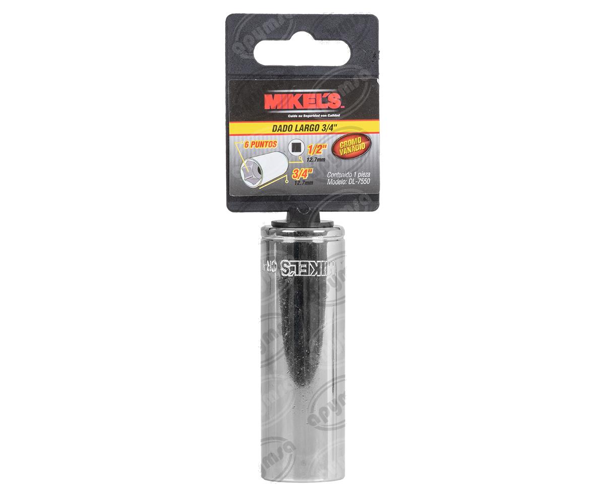 DADO LARGO CROMADO 3/4" X 1/2" MIKELS DL-7550 