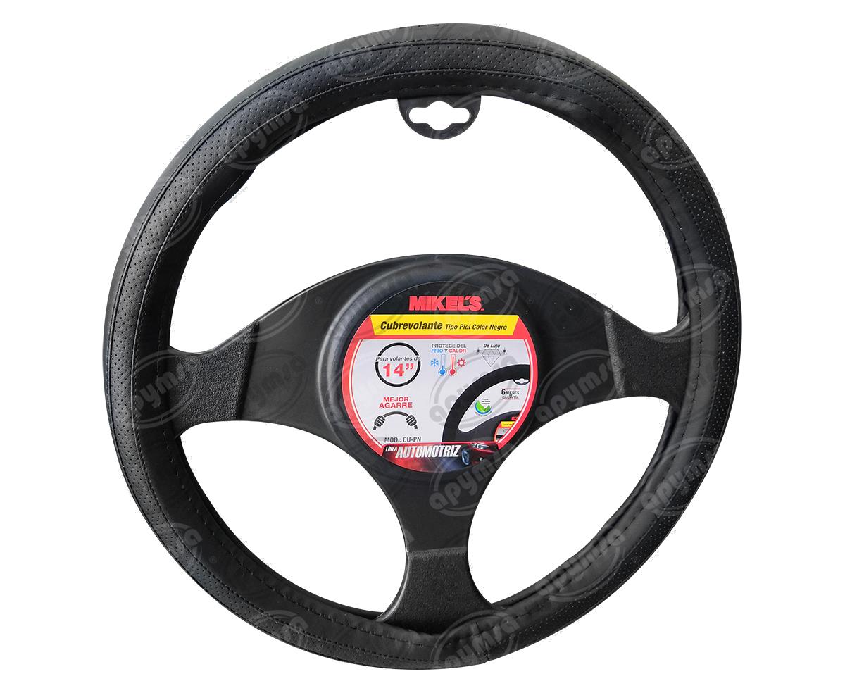 CUBRE VOLANTE AUTOMOTRIZ TIPO PIEL MIKELS CU-PN 