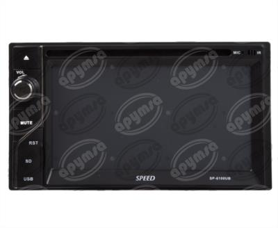 AUTOESTEREO AUTOMOTRIZ CD, MP3, USB, AM/FM AUX, BLUETOOTH, CONTROL REMOTO HF SP-6100UB 