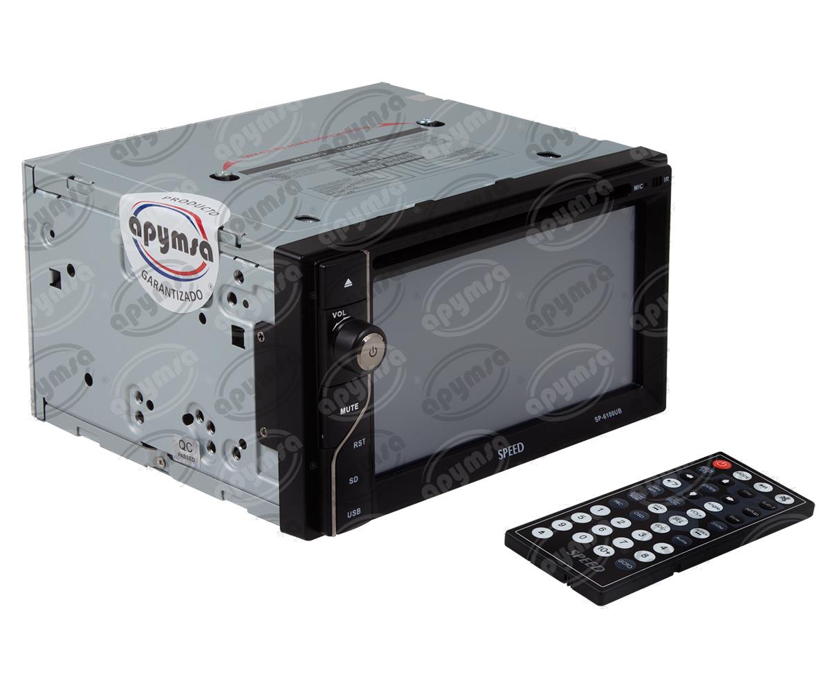 AUTOESTEREO AUTOMOTRIZ CD, MP3, USB, AM/FM AUX, BLUETOOTH, CONTROL REMOTO HF SP-6100UB 