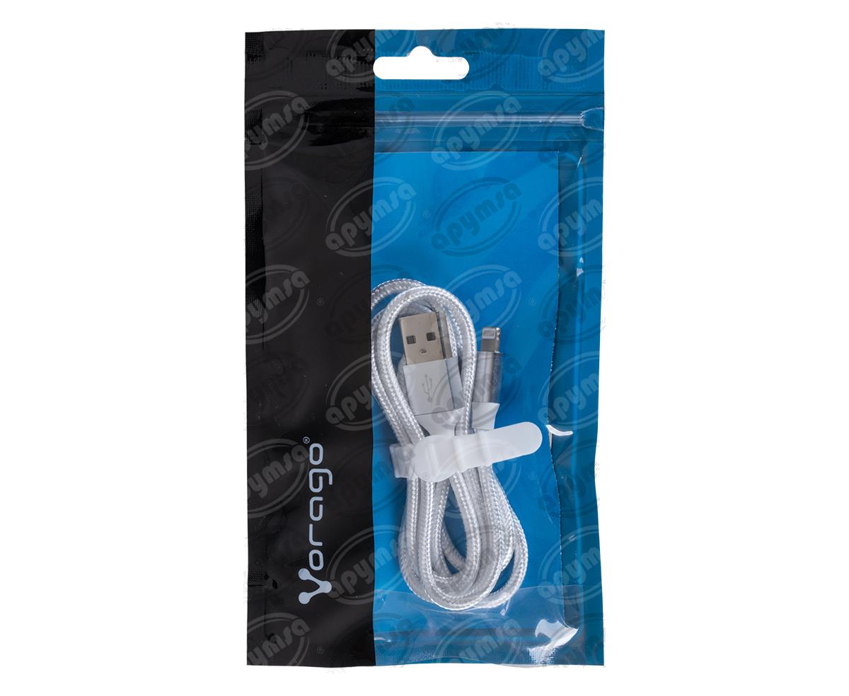 CABLE USB BLANCO USB-APPLE LIGHTNING 1 VORAGO CAB-119-WH 