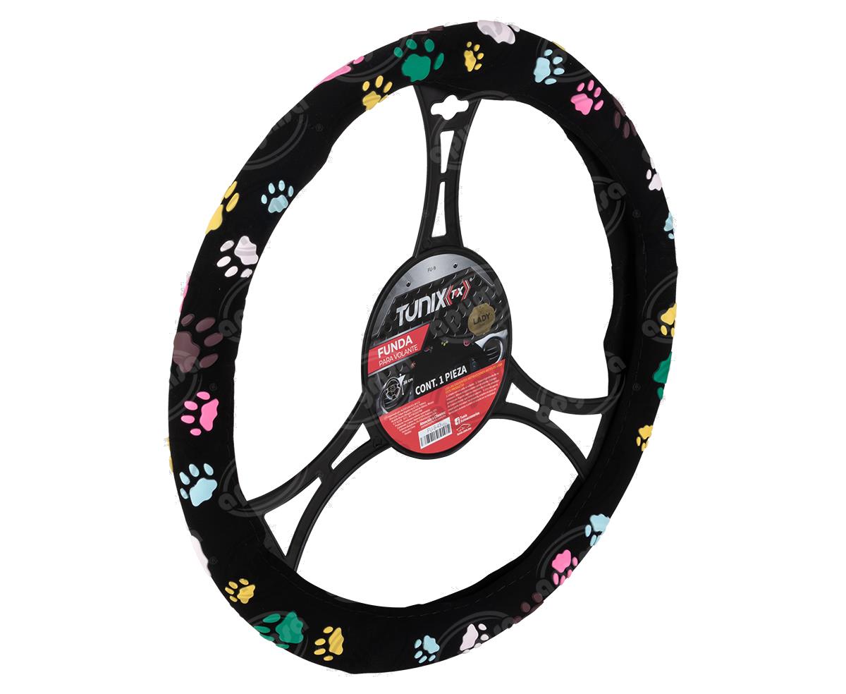 CUBRE VOLANTE AUTOMOTRIZ ROSA-NEGRO VARIOS GTS FU-9-43 