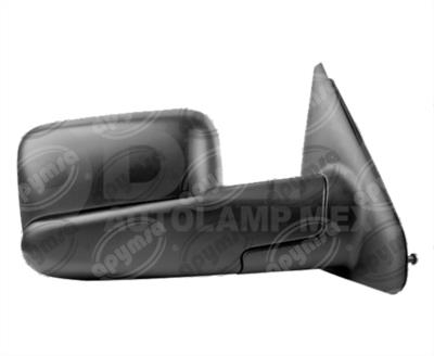 ESPEJO LATERAL DERECHO DODGE RAM 4000 06-08 MANUAL NEGRO DEPO 018-0916-24 