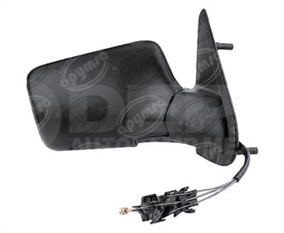 ESPEJO LATERAL DERECHO VW GOLF 93-99 JETTA 93-98 CON CONTROL NEGRO GIVING 018-3111-08 