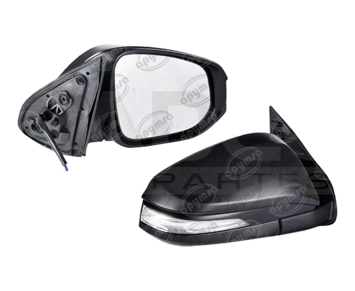 ESPEJO LATERAL DERECHO HILUX 16-17 ELECTRICO ABATIBLE CON DIRECCIONAL NEG DEPO 018-3007-18 