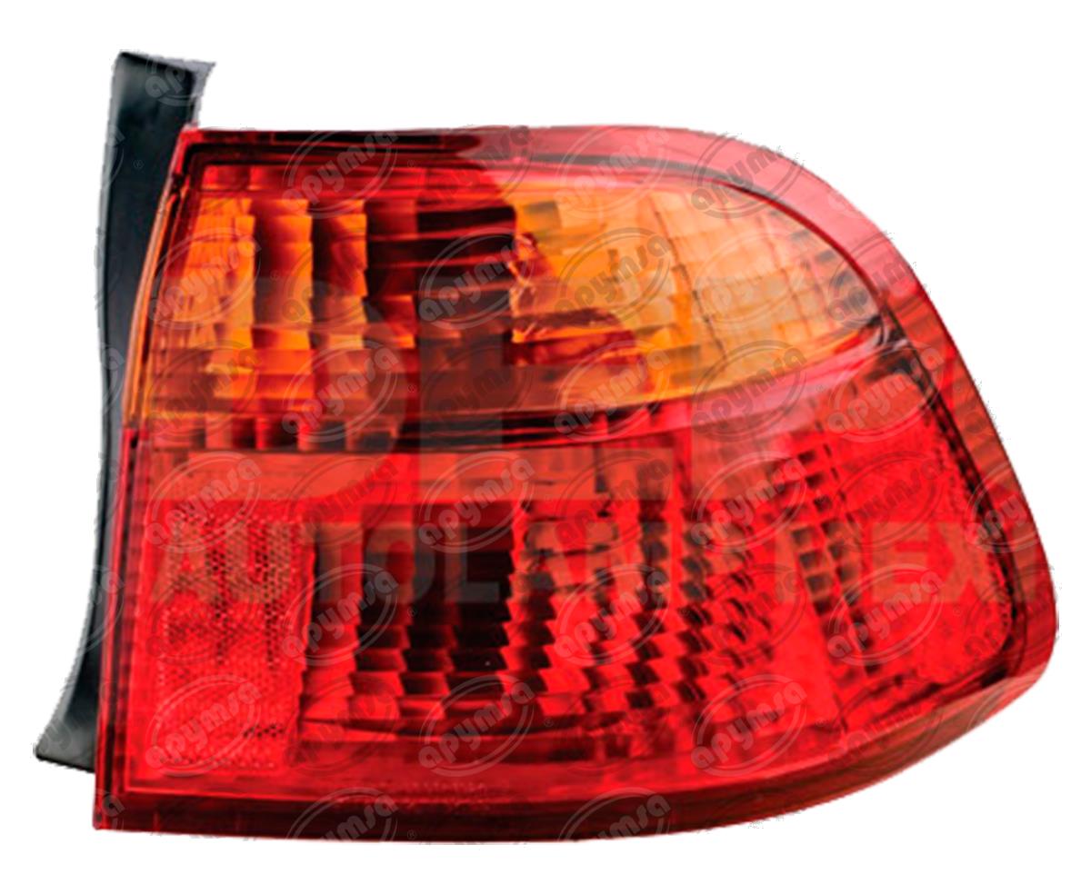 CALAVERA AUTOMOTRIZ DERECHA AMBAR HONDA CIVIC 99-00 EXTERIO 4 PUERTAS AMBAR ROJO DEPO 017-1302-04 