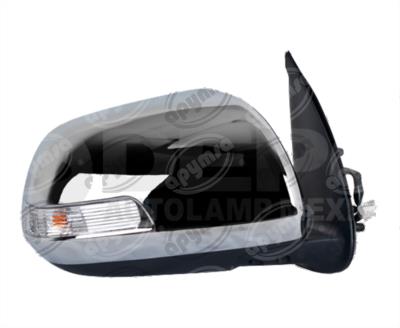 ESPEJO LATERAL DERECHO TOYOTA HILUX 12-13 ELECTRICO CON DIRECCIONAL CROMA GIVING 018-3007-10 