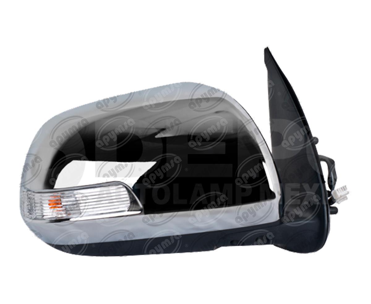 ESPEJO LATERAL DERECHO TOYOTA HILUX 12-13 ELECTRICO CON DIRECCIONAL CROMA GIVING 018-3007-10 