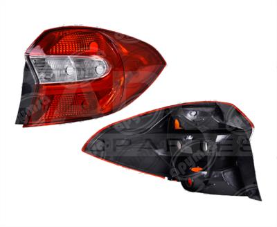 CALAVERA AUTOMOTRIZ DERECHA FORD FIGO 16-18 4 PUERTAS ROJO/BLANCO DEPO 017-1254-00 