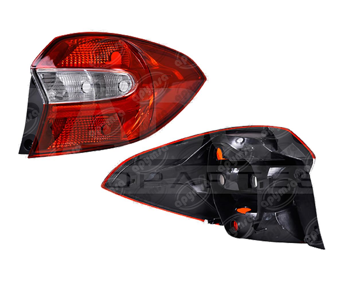 CALAVERA AUTOMOTRIZ DERECHA FORD FIGO 16-18 4 PUERTAS ROJO/BLANCO DEPO 017-1254-00 