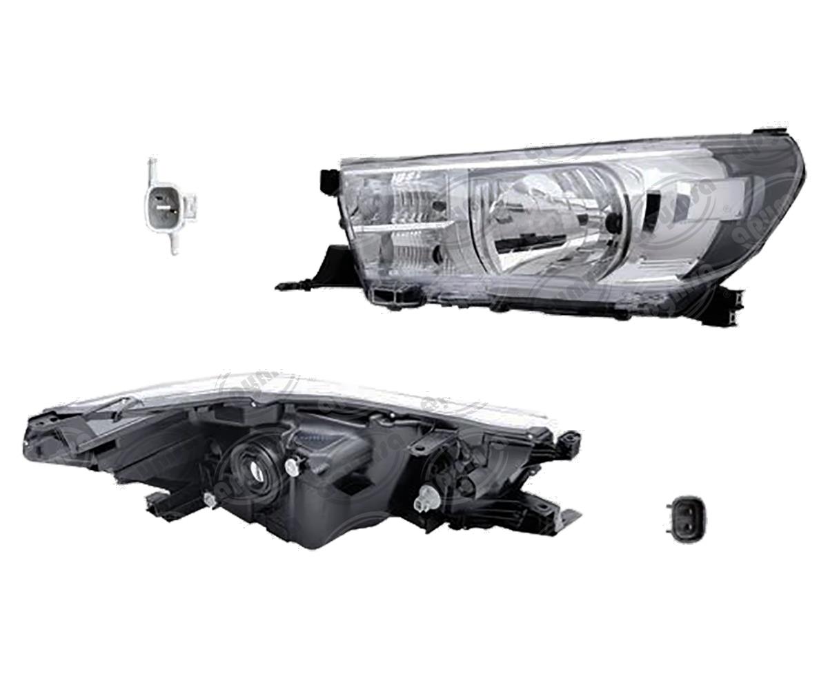 UNIDAD PRINCIPAL FARO TY HILUX 16-19 MANUAL P/FOCO HALOGENO S/FOCO DEPO 019-3007-17 