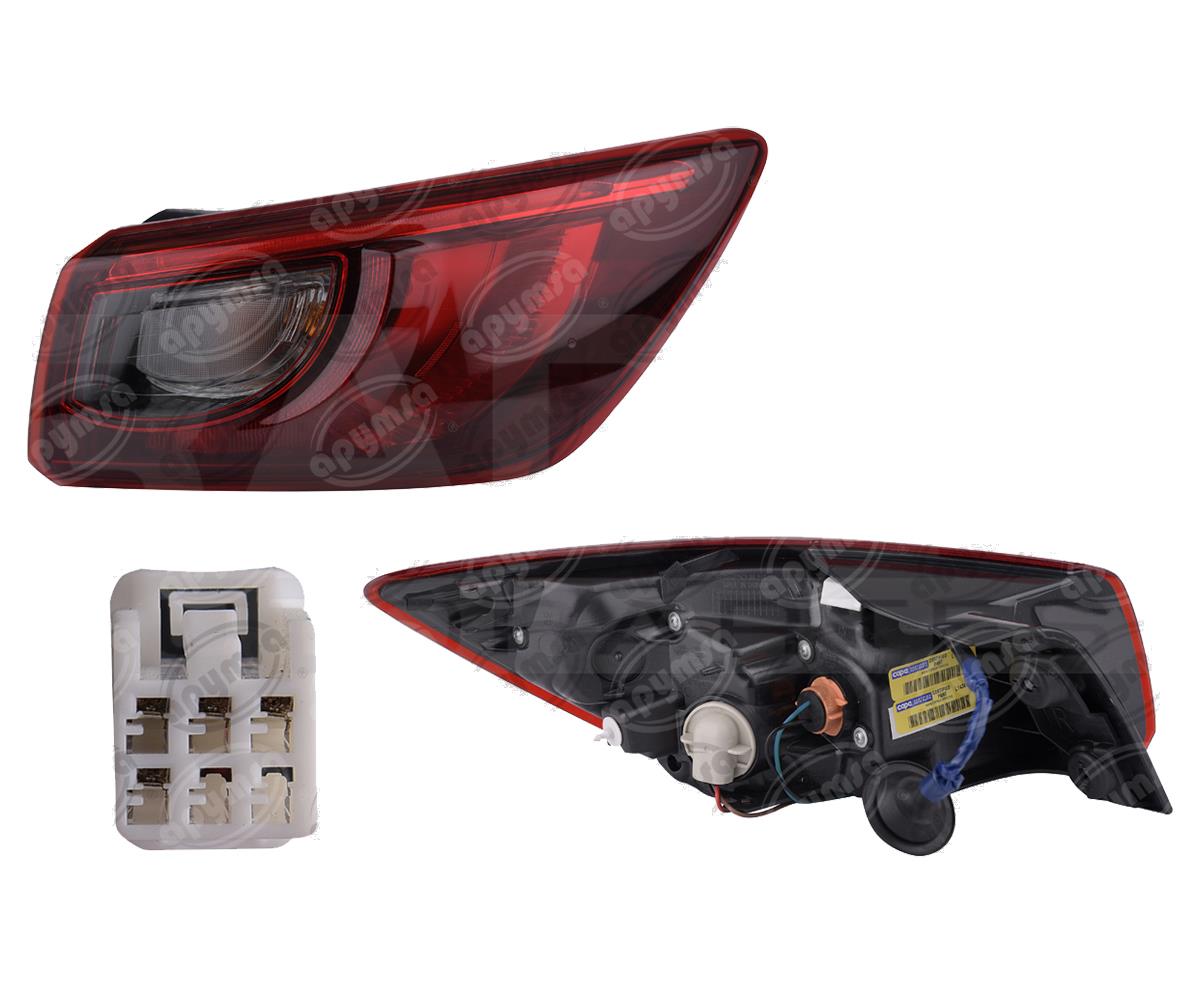 CALAVERA AUTOMOTRIZ DERECHO 1PZ EXTERIOR MZ CX3 16-18 C/LEDS DEPO 017-1923-08 