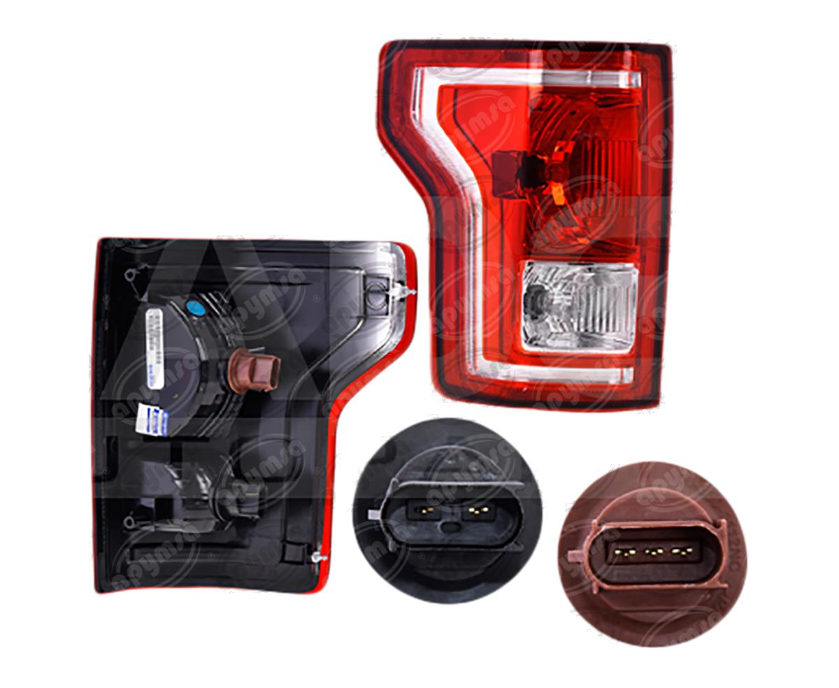 CALAVERA AUTOMOTRIZ IZQUIERDO MICA ROJA FD F-150/LOBO LARIAT/XLT 15-17 C/FOCO DEP DEPO 017-1215-31 