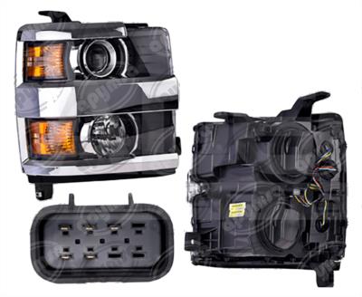 UNIDAD PRINCIPAL FARO CV SILVERADO 3500 15-18 C/LUPA BISEL CROMADO DEPO 019-0639-12 