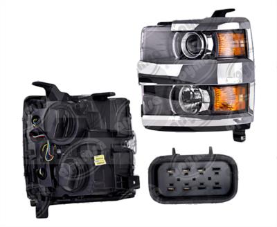 UNIDAD PRINCIPAL FARO CV SILVERADO 3500 15-18 C/LUPA BISEL CROMADO DEPO 019-0639-13 
