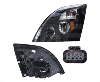 UNIDAD PRINCIPAL IZQUIERDA VOLVO VNL 3RA GEN 15-16 FONDO NEGRO CON MODULO LED DEPO 019-3215-05 