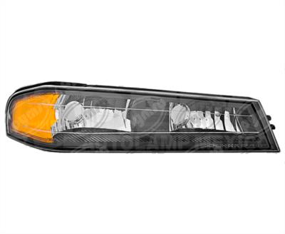 LUZ DIRECCIONAL DERECHA FRONTAL CHEVROLET COLORADO GMC CANYON 04-11 NEGRO DEPO 013-0616-00 