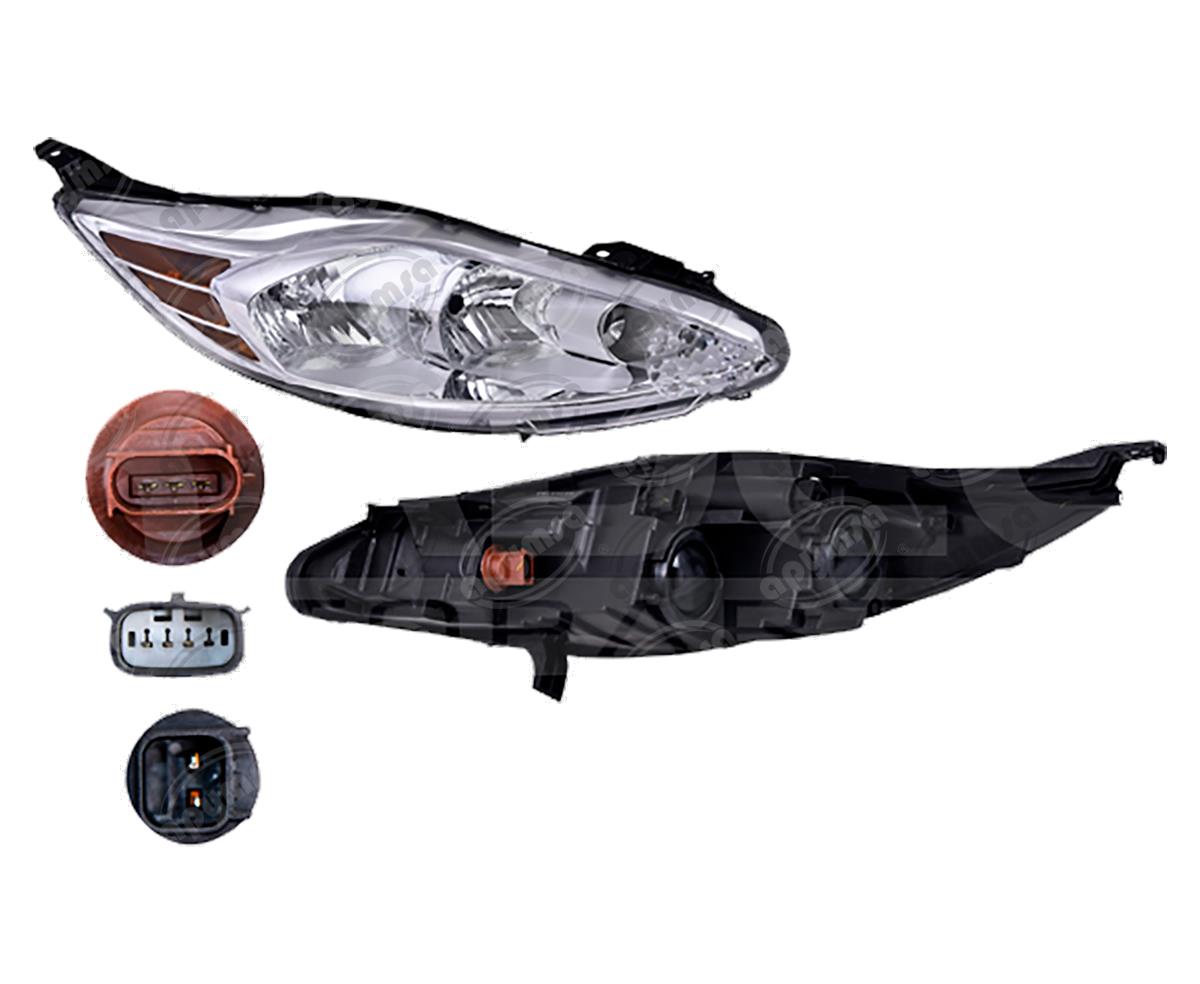 UNIDAD PRINCIPAL DERECHA FORD FIESTA 11-13 FONDO GRIS DEPO 019-1217-34 