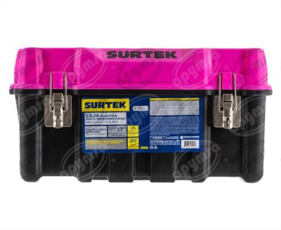 Surtek CPS17 17 Plastic Toolbox with Metal Latches