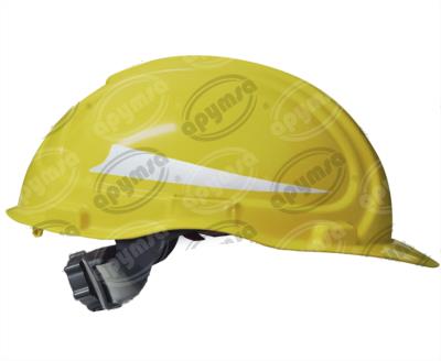 CASCO SEGURIDAD PREMIUM DE MATRACA 4 PUNTOS AMARILLO APYMSA SAFETY 1CP-LICA-4MA 