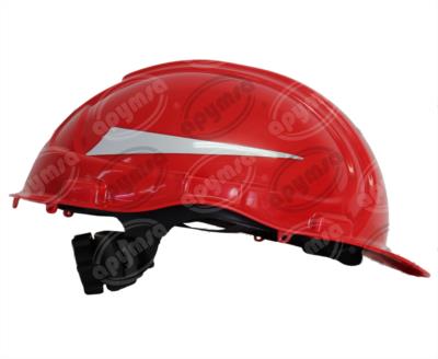 CASCO SEGURIDAD PREMIUM DE MATRACA 4 PUNTOS ROJO APYMSA SAFETY 1CP-LICA-4MR 