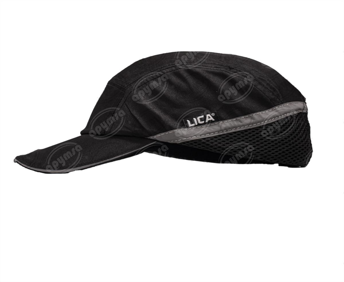 GORRA SEGURIDAD COLOR NEGRA CON LINTERNA APYMSA SAFETY GRSEMI-L-NEG 