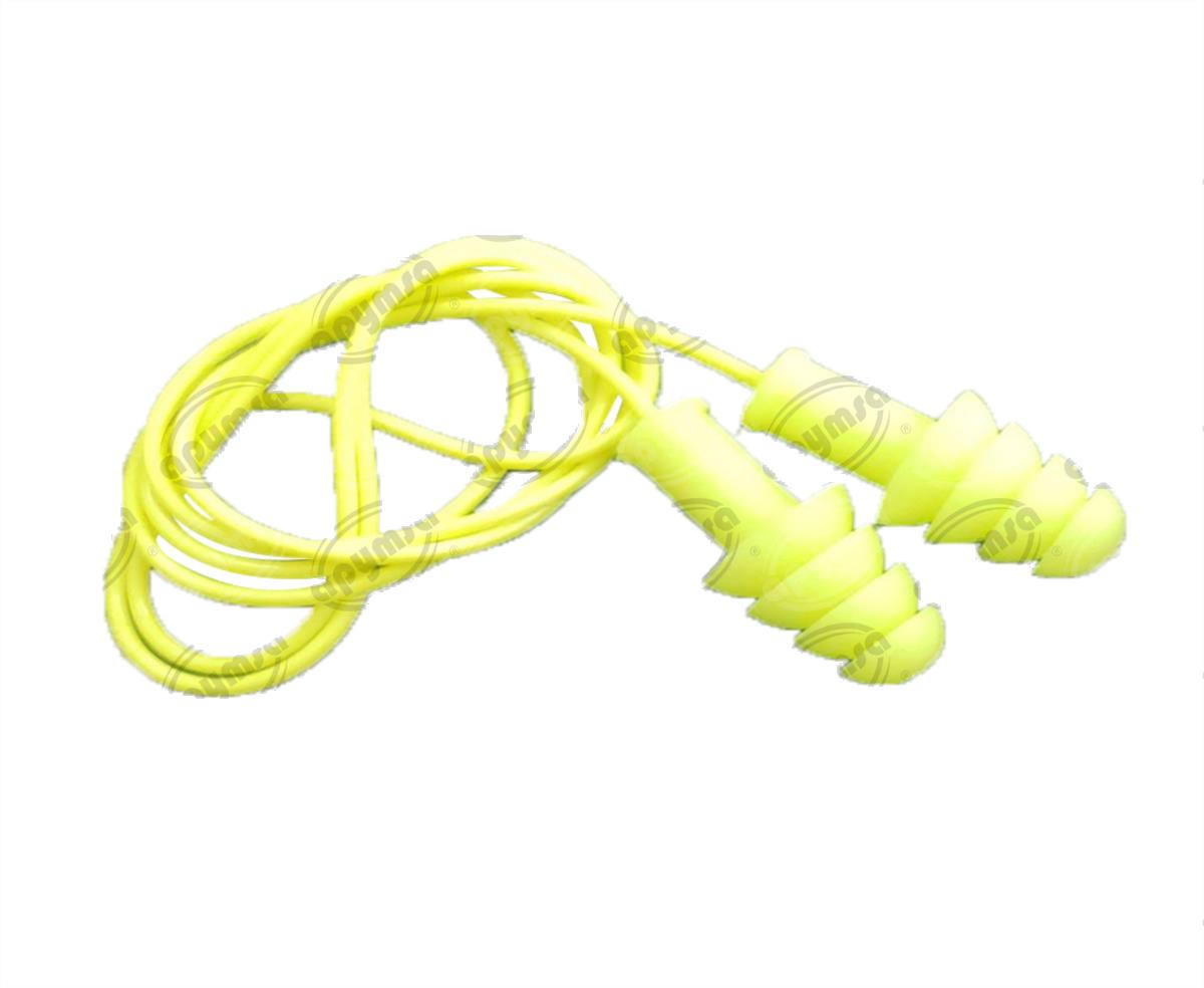 TAPON AUDITIVO REUSABLE 27 DB (CAJA C/100) PRECIO POR UNIDAD APYMSA SAFETY TLRI-27 