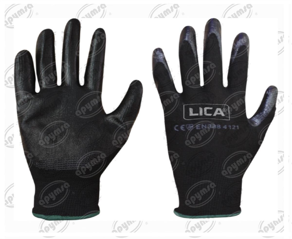 GUANTE SEGURIDAD NYLON/RECUBIERTO NITRILO T-7 APYMSA SAFETY GLNN7 