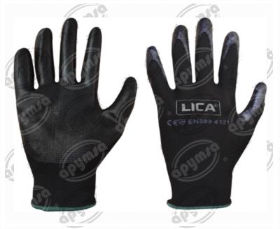 GUANTE SEGURIDAD NYLON/RECUBIERTO NITRILO T-8 APYMSA SAFETY GLNN8 