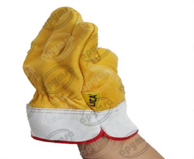 GUANTE SEGURIDAD PIEL TIPO ELECTRICISTA C/RESORTE (L) APYMSA SAFETY B182RG-L 