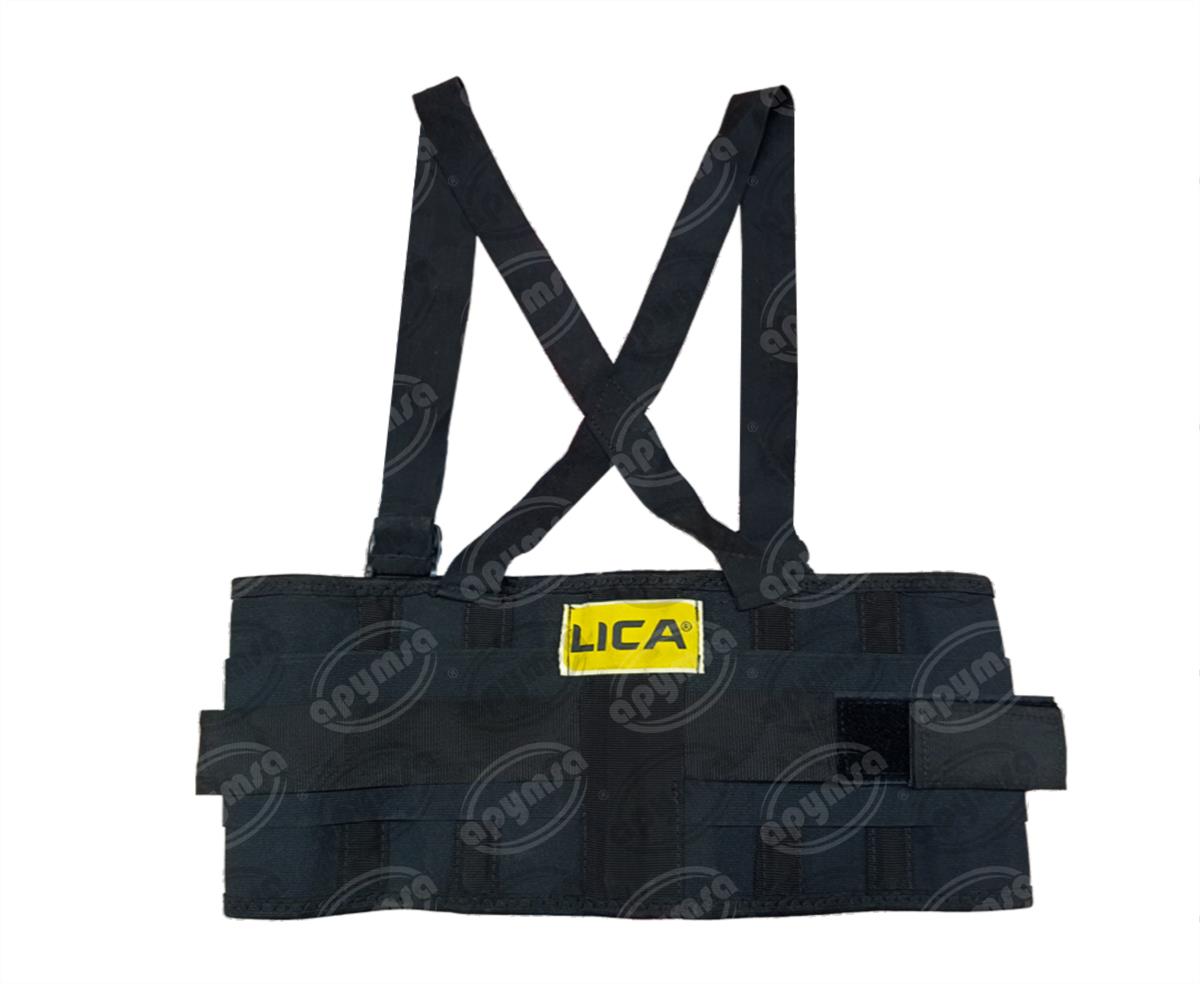 FAJA ELASTICA 3ER CINTURON C/TIRANTE NEGRO MD APYMSA SAFETY FL800-M 