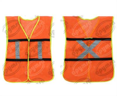 CHALECO SEGURIDAD NARANJA CON REFLEJANTE APYMSA SAFETY CLR2001N 