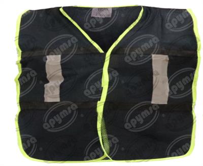 CHALECO SEGURIDAD NEGRO CON REFLEJANTE APYMSA SAFETY CLR2001NEG 