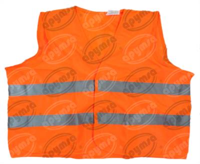CHALECO SEGURIDAD NARANJA C/REFLEJANTE HIGHVIS APYMSA SAFETY CLR3001N 