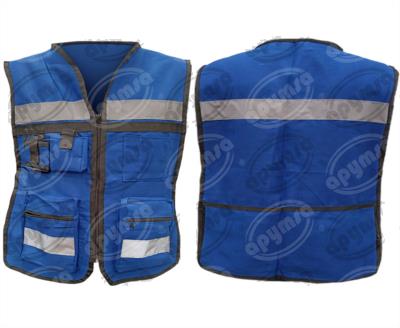 CHALECO BRIGADISTA 100% ALGODÓN AZUL UNITALLA APYMSA SAFETY CTB100-AZ 