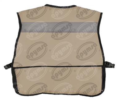 CHALECO BRIGADISTA 100% ALGODÓN BEIGE UNITALLA APYMSA SAFETY CTB100-B 