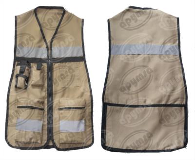 CHALECO BRIGADISTA 100% ALGODÓN BEIGE UNITALLA APYMSA SAFETY CTB100-B 
