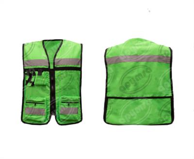 CHALECO BRIGADISTA 100% ALGODÓN VERDE ALTA VISIBILIDAD UNITALLA APYMSA SAFETY CTB100-HV 
