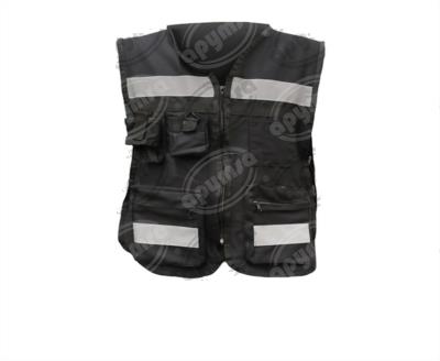 CHALECO BRIGADISTA 100% ALGODÓN NEGRO UNITALLA APYMSA SAFETY CTB100-NEG 