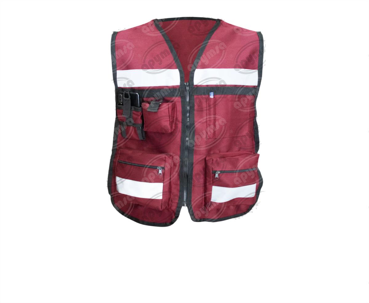 CHALECO BRIGADISTA 100% ALGODÓN VINO UNITALLA APYMSA SAFETY CTB100-VI 